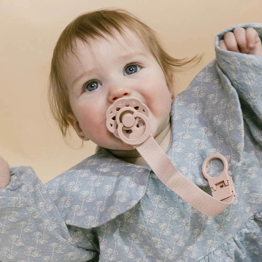 Lantisor clip pentru suzeta BIBS Loop Blush foto
