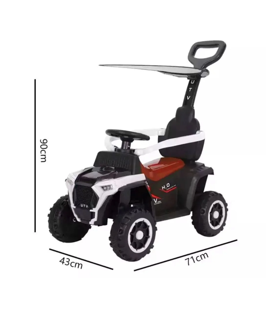 Tolocar 2 in 1 4Play Quadbike Alb foto