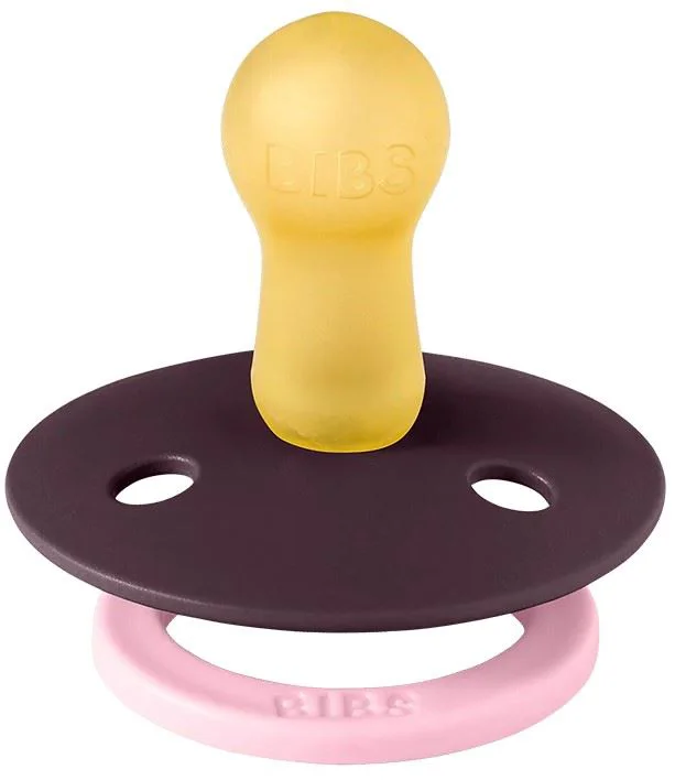 Set 2 suzete rotunde din latex BIBS Studio Colour Dusky Lilac Plum mix (0-6 luni) foto