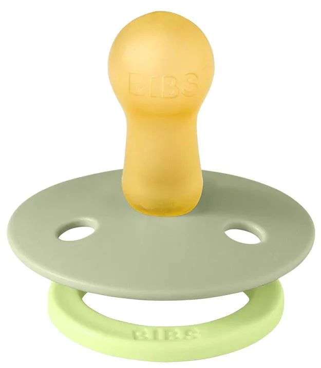 Set 2 suzete rotunde din latex BIBS Studio Colour Sage Hunter Green mix (6-18 luni) foto