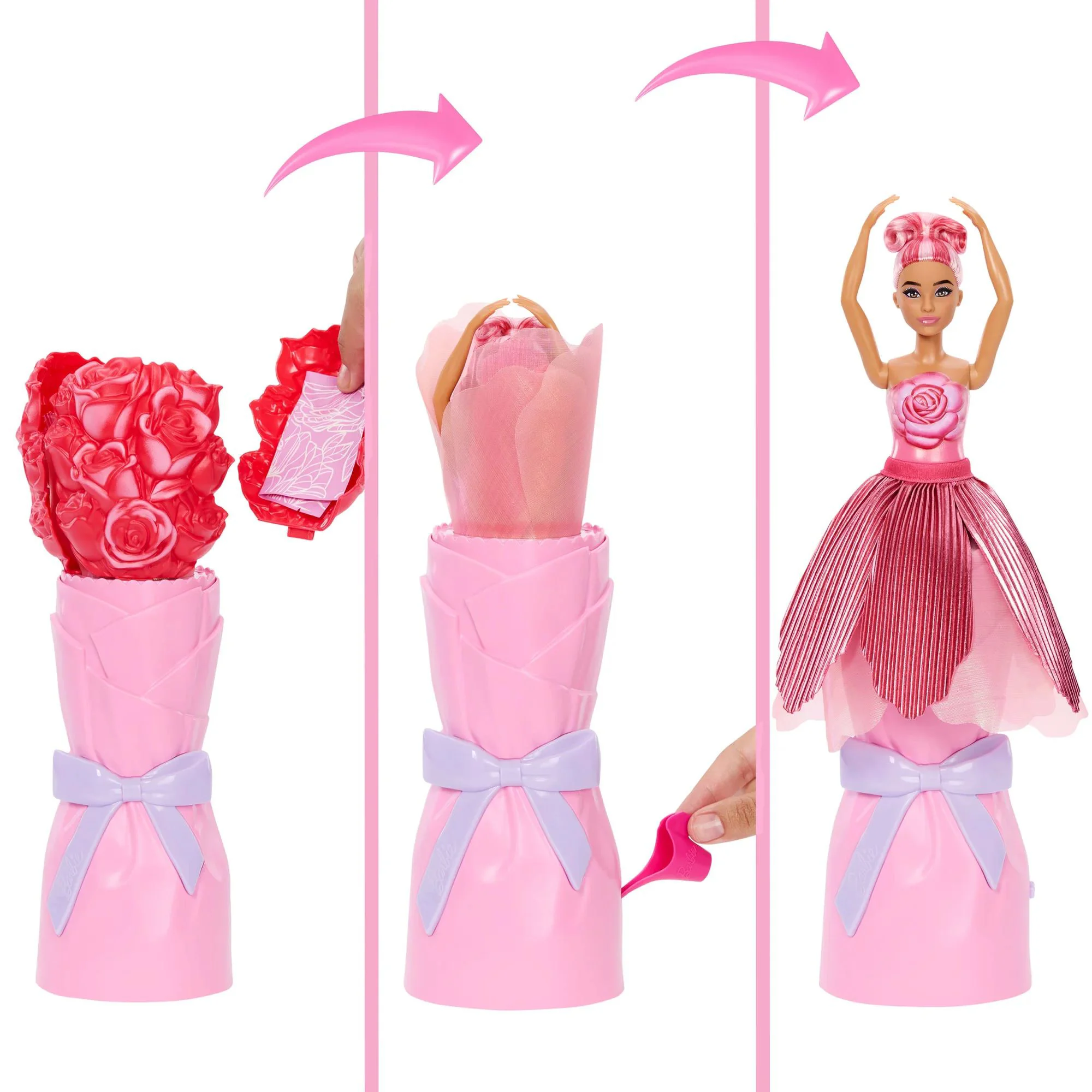 Кукла Barbie Petal Pop с ароматом красной розы foto