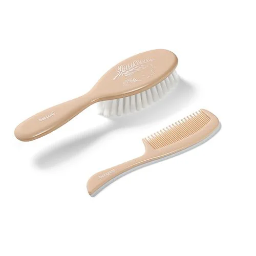 Щётка и гребень для волос Babyono Beige foto