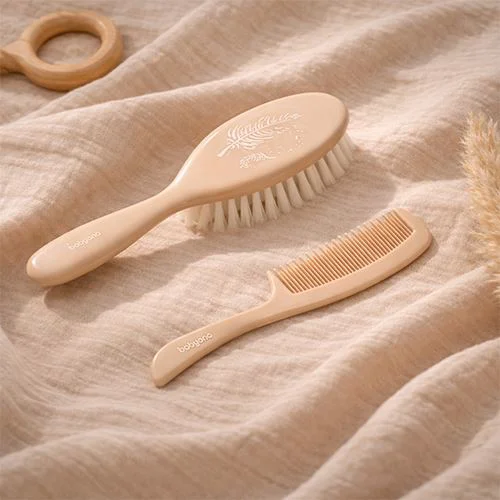 Щётка и гребень для волос Babyono Beige foto