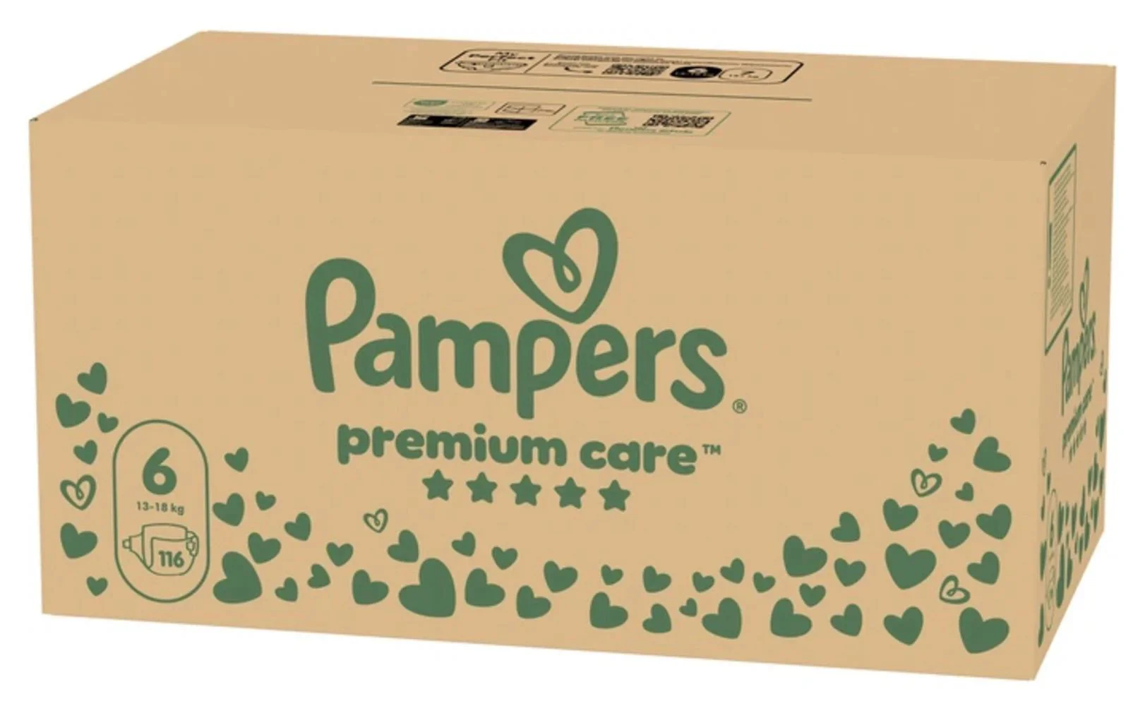 Подгузники Pampers Premium Care 6 XXL Box (13-18 кг), 116 шт. foto