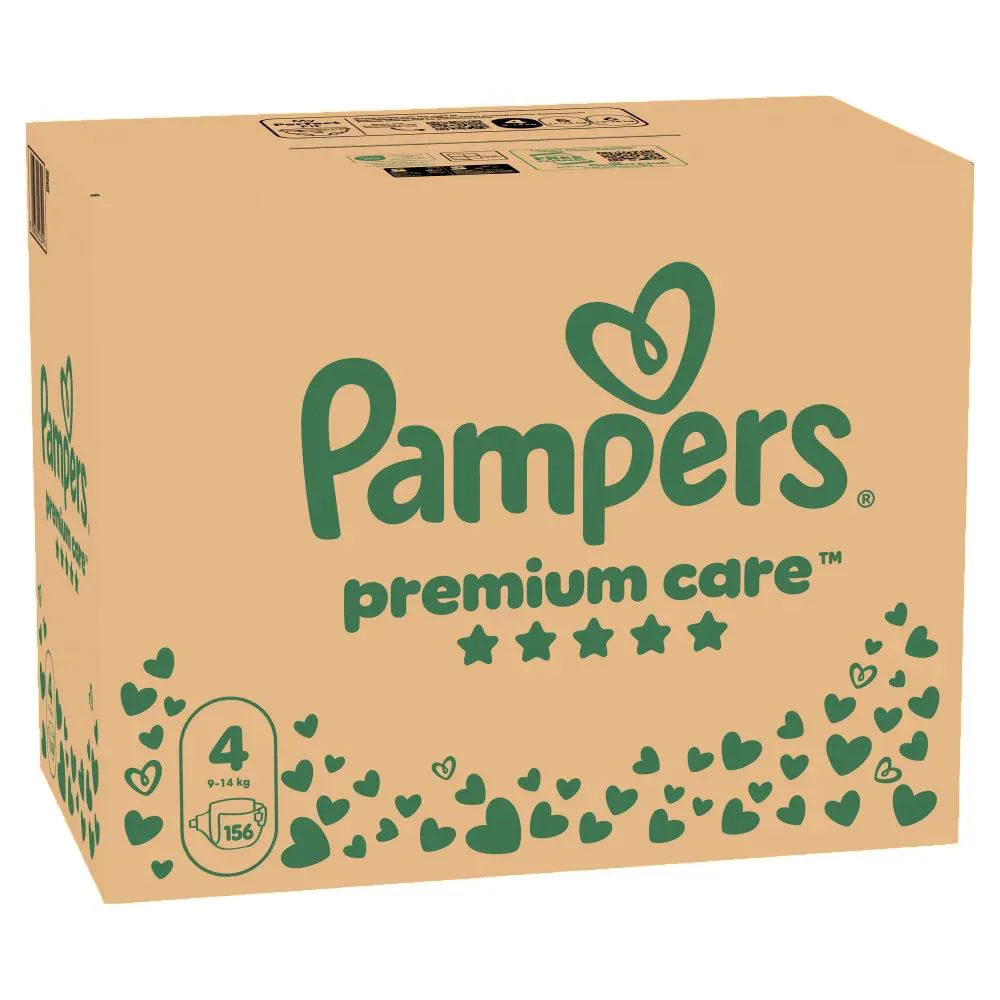 Подгузники Pampers Premium Care 4 XXL Box (9-14 кг), 156 шт. foto