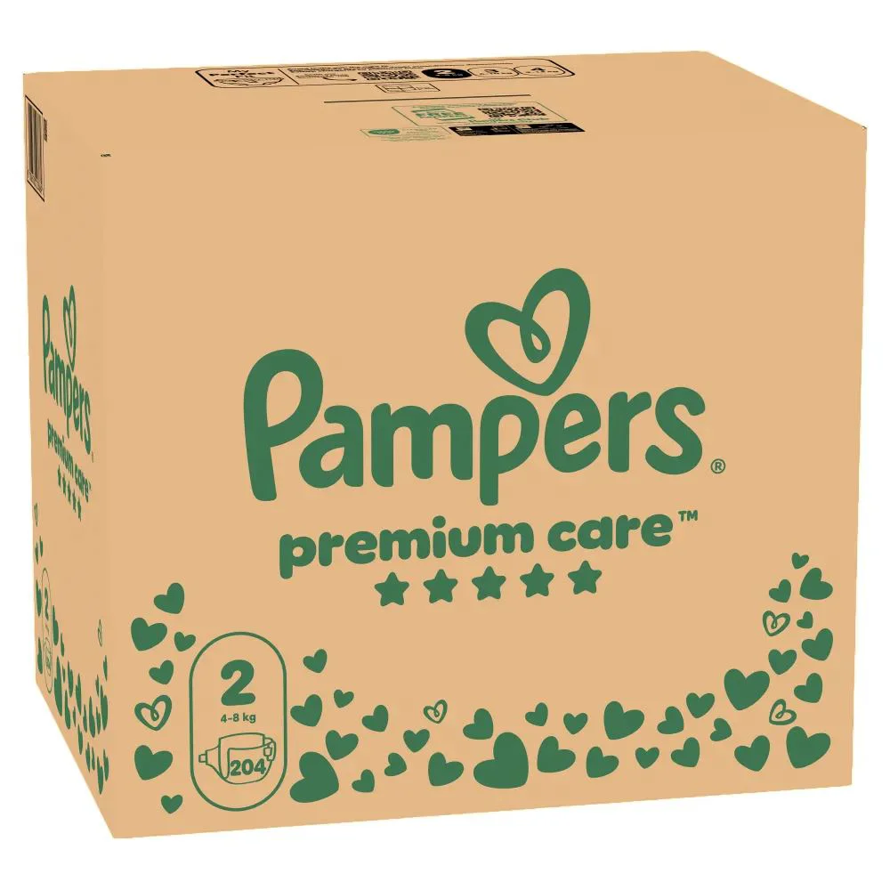 Scutece Pampers Premium Care 2 XXL Box (4-8 kg), 204 buc. foto