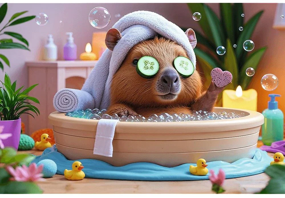 Пазл Trefl Капибара в SPA, 160 эл. foto