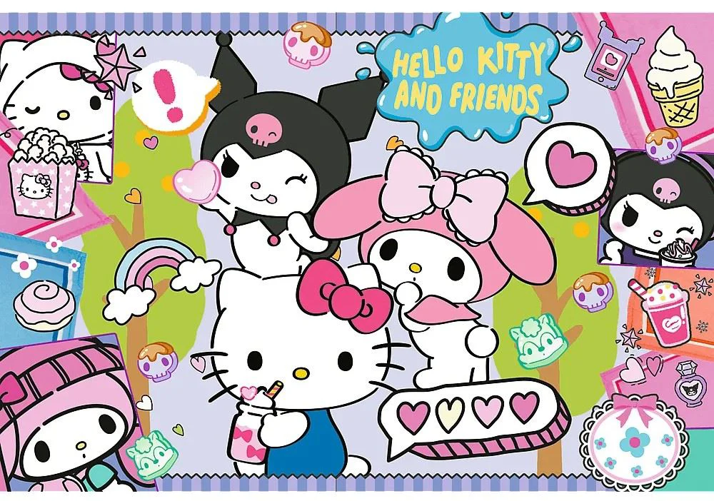 Puzzle Trefl Crazy trio / Hello Kitty, 300 el. foto