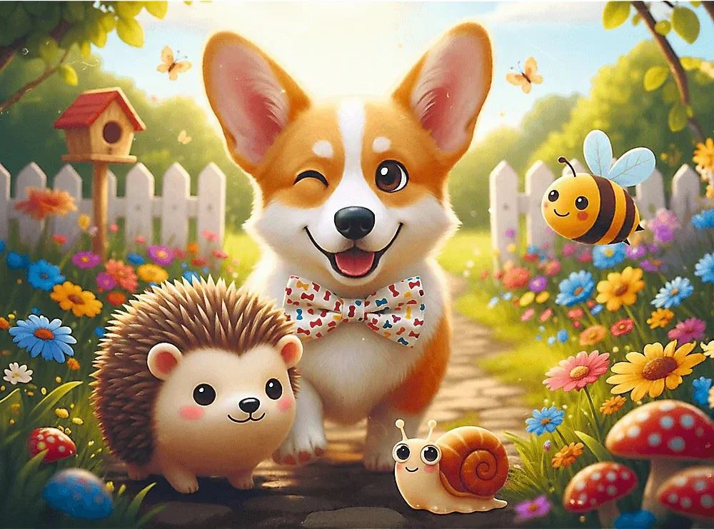 Puzzle Trefl O zi cu Corgi, 30 el. foto