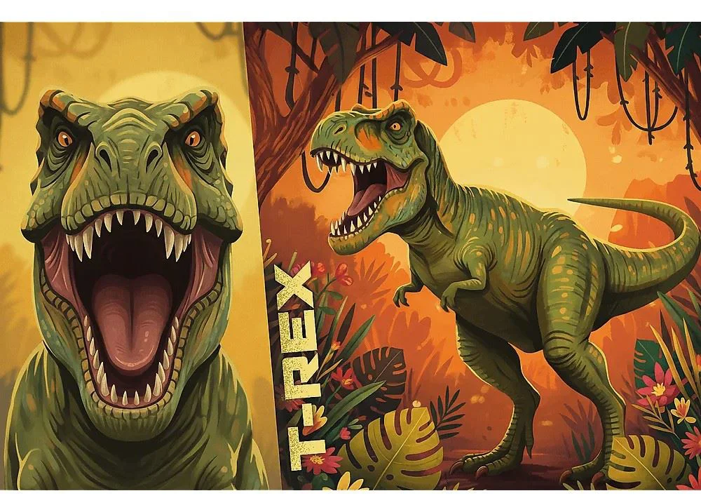 Пазл Trefl Вдохновлено Dino World T-Rex, 100 эл. foto