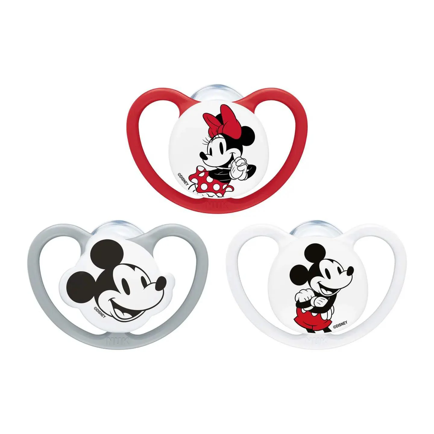 Ортодонтическая силиконовая пустышка NUK Mickey (6-18 мес.) foto