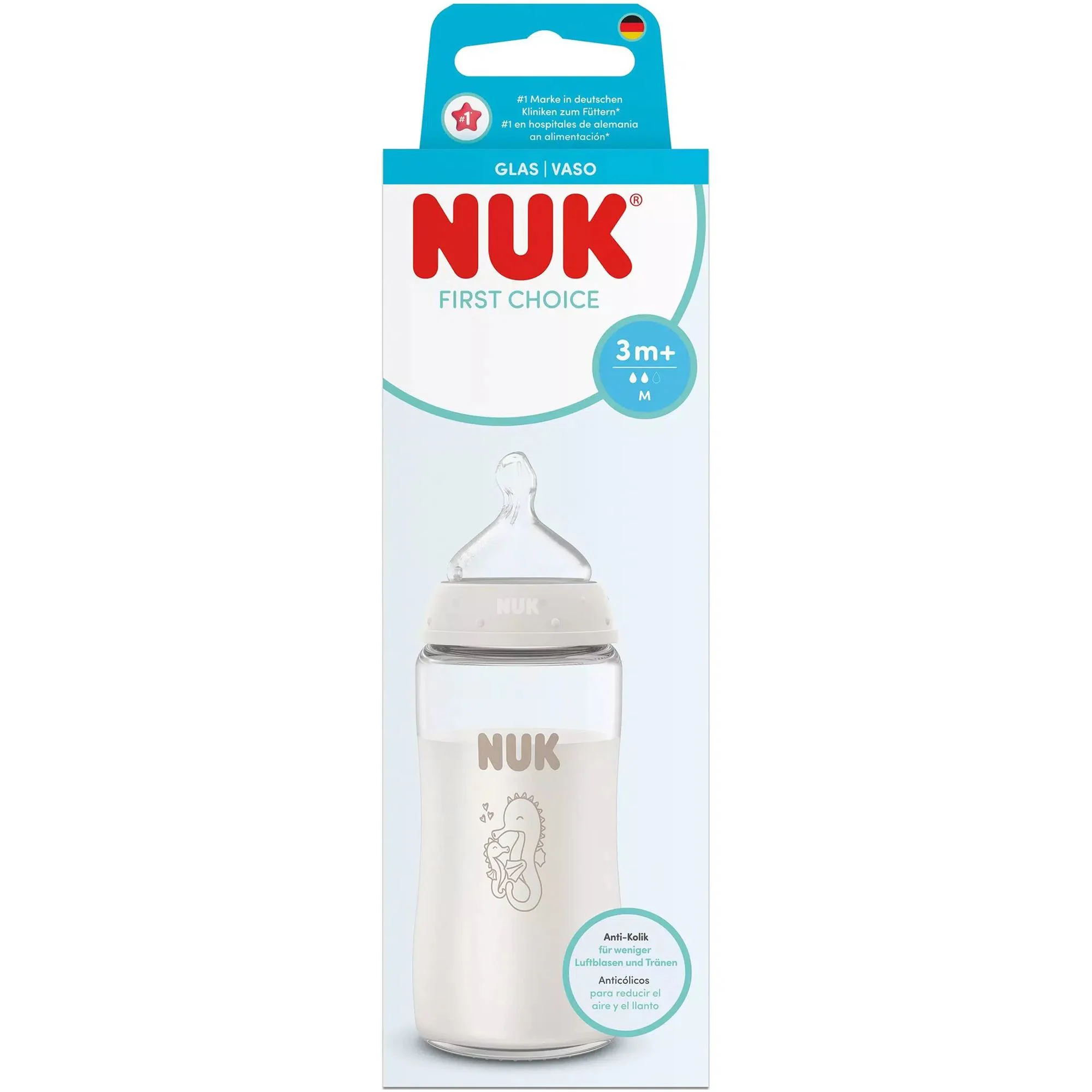 Бутылочка NUK First Choice с силиконовой соской (3+ мес.), 240 мл foto