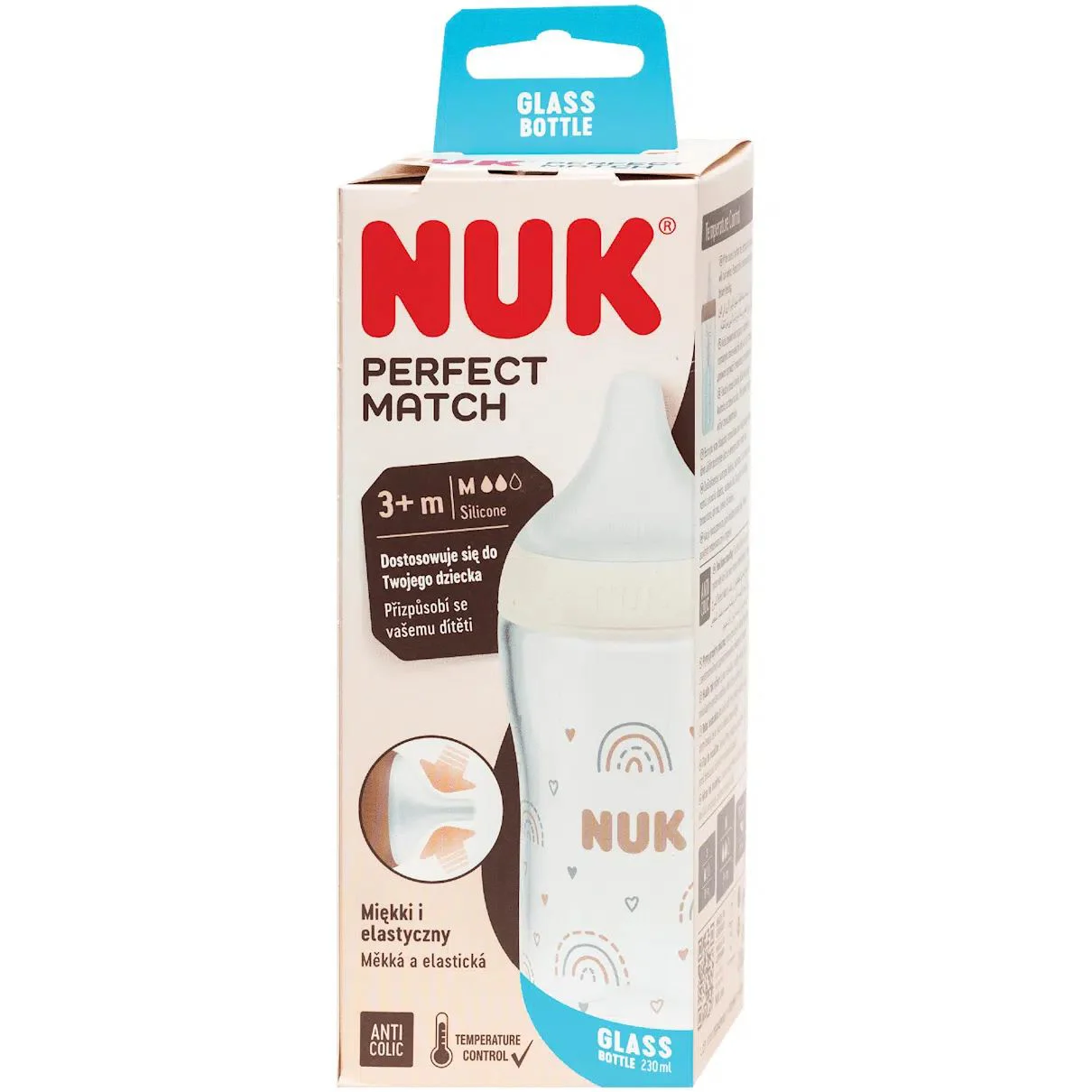 Бутылочка NUK Perfect Match с силиконовой соской (3+ мес.), 230 мл foto