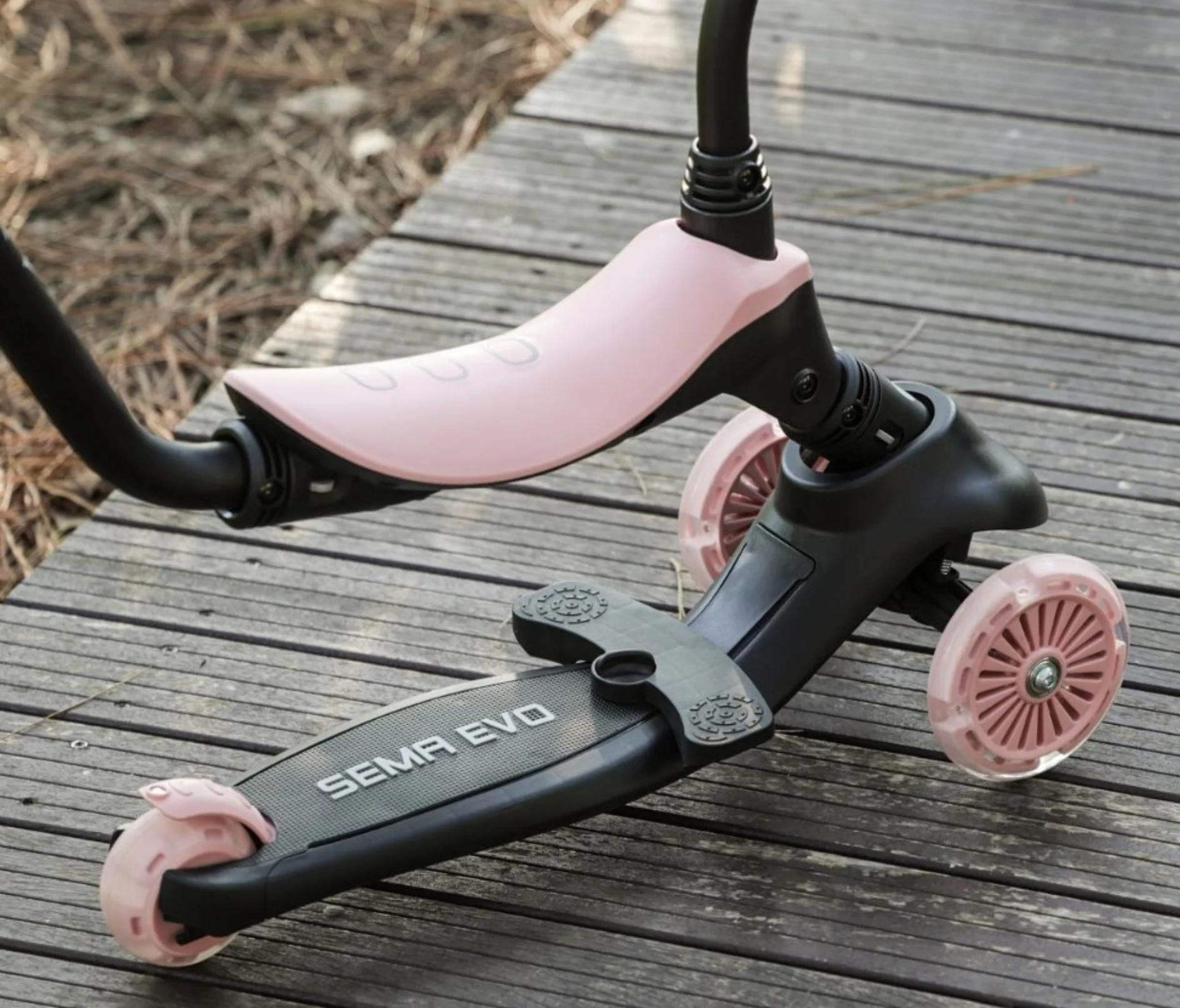 Trotineta Qplay Sema Evo Coral Roz foto
