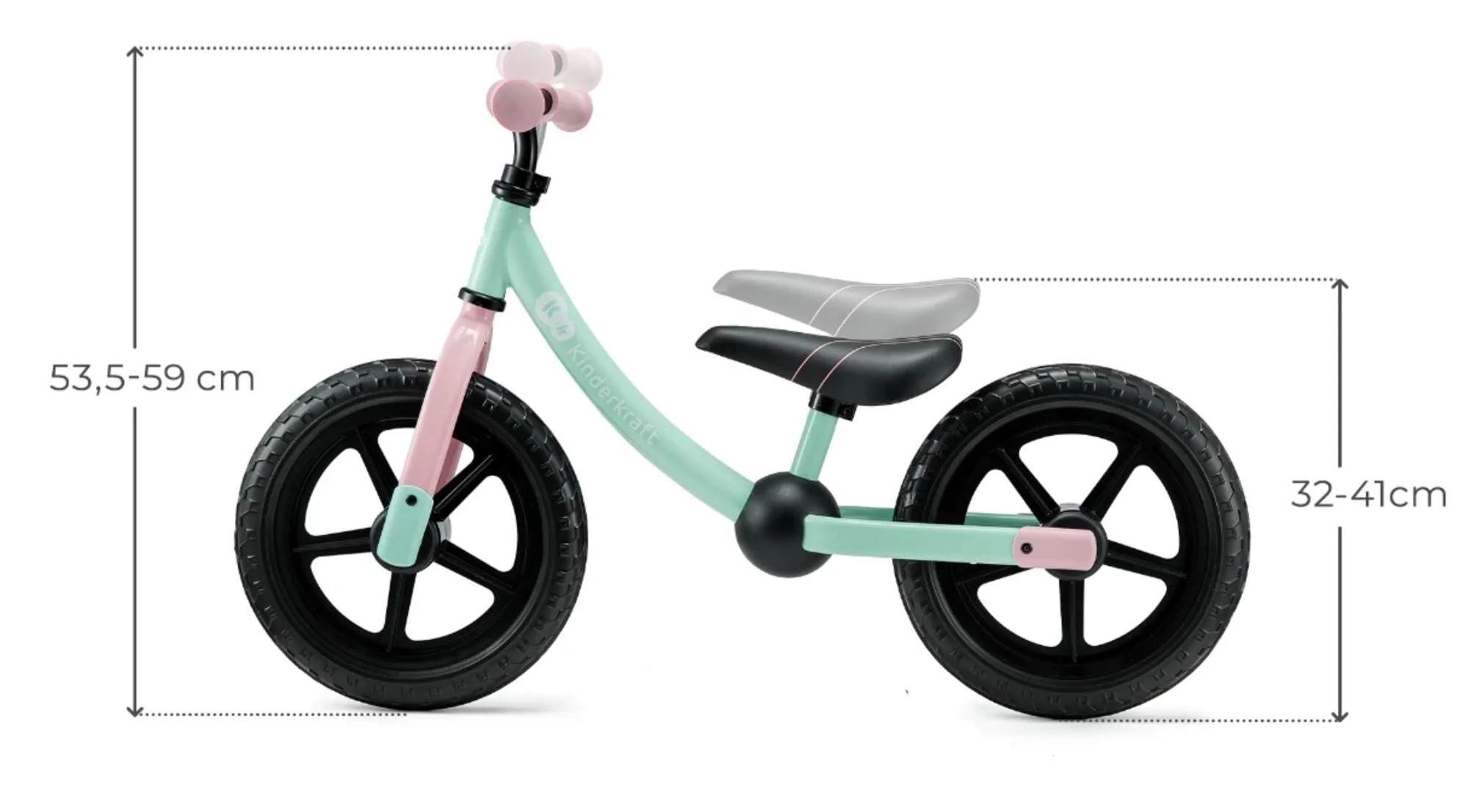 Bicicleta fara pedale Kinderkraft 2Way Candy Mint foto