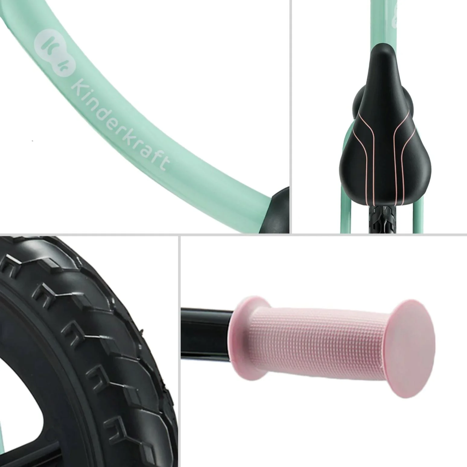 Bicicleta fara pedale Kinderkraft 2Way Candy Mint foto