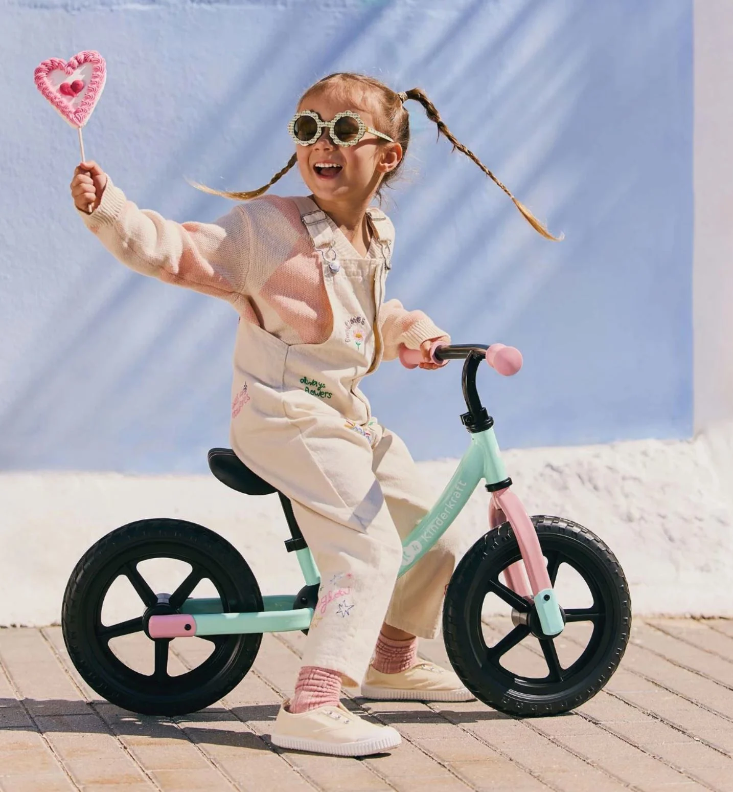 Bicicleta fara pedale Kinderkraft 2Way Candy Mint foto