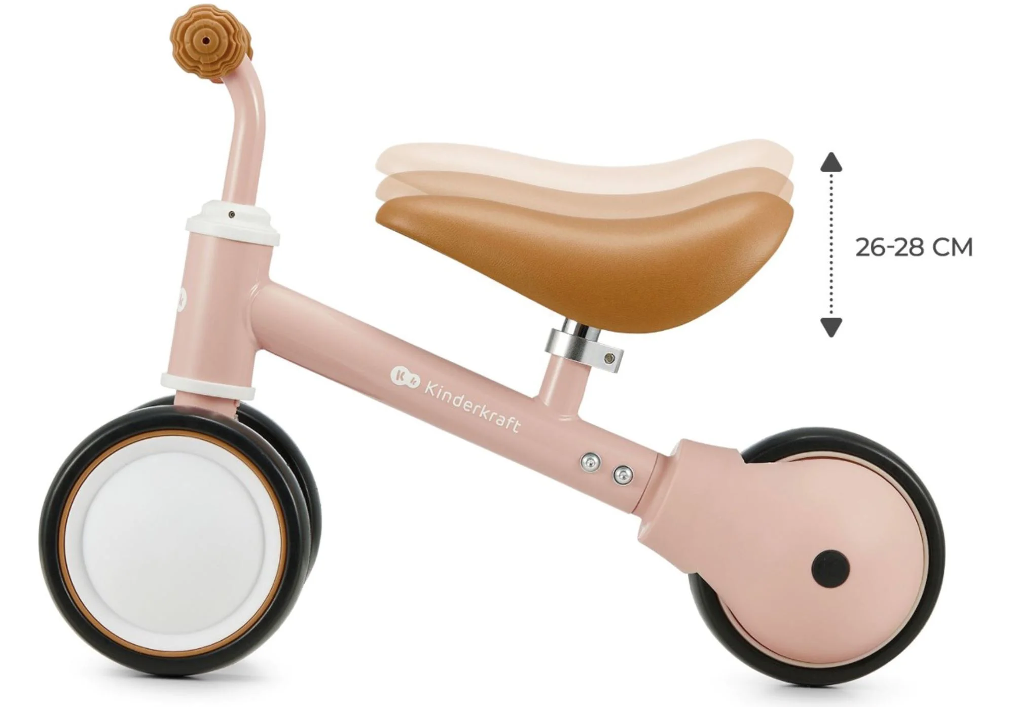 Bicicleta fara pedale Kinderkraft Cutie Roz foto