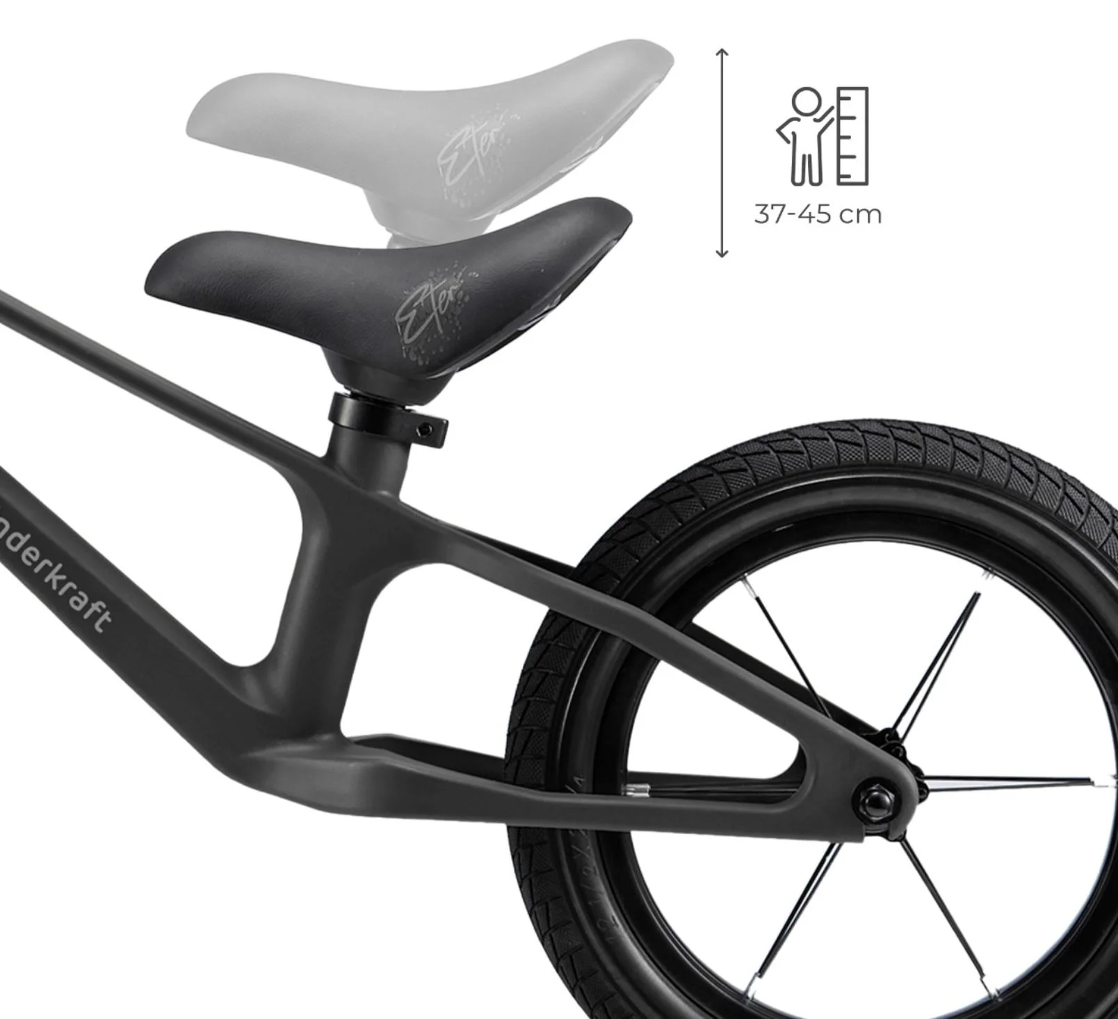 Bicicleta fara pedale Kinderkraft Enter Negru foto