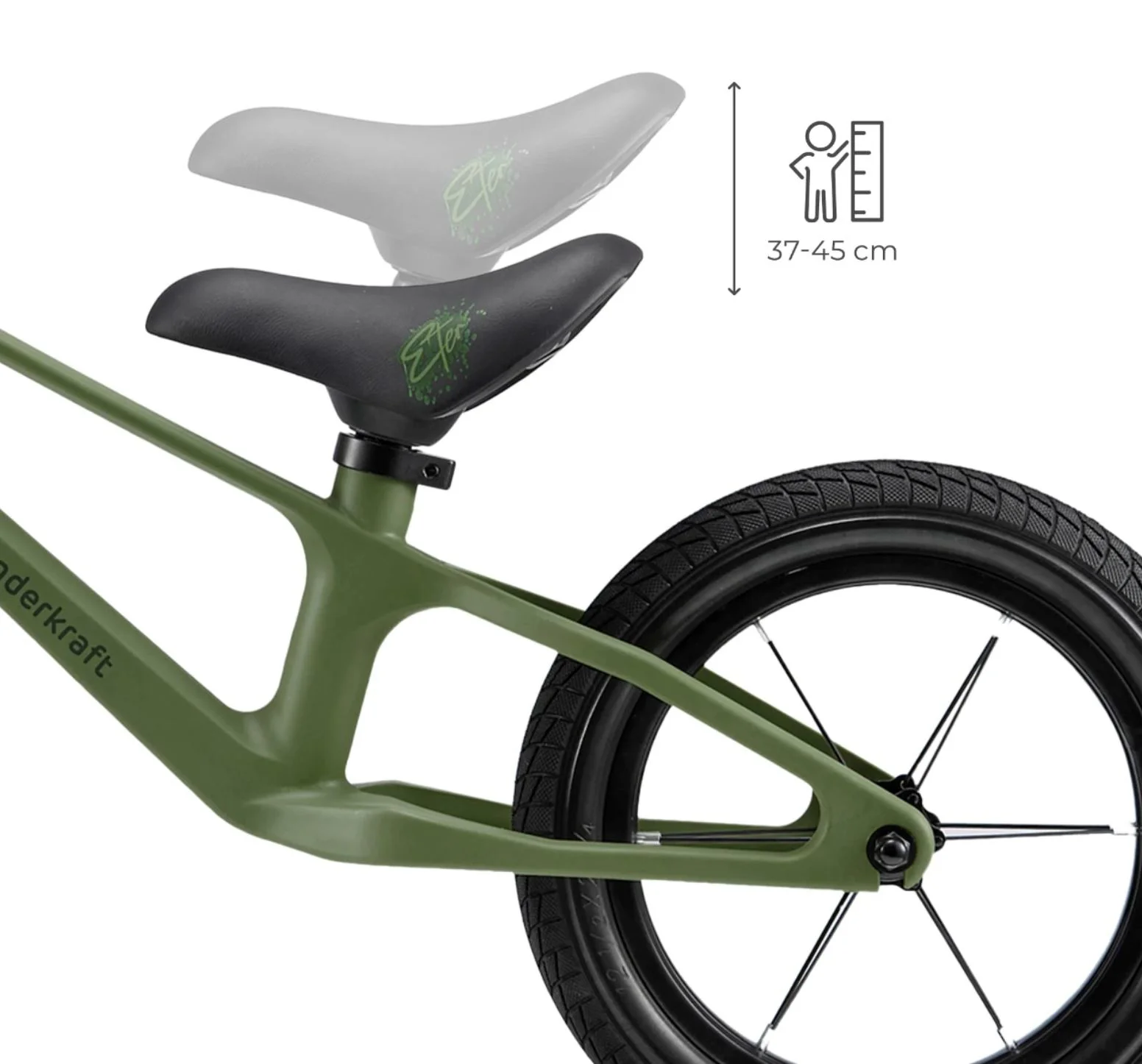 Bicicleta fara pedale Kinderkraft Enter Verde foto