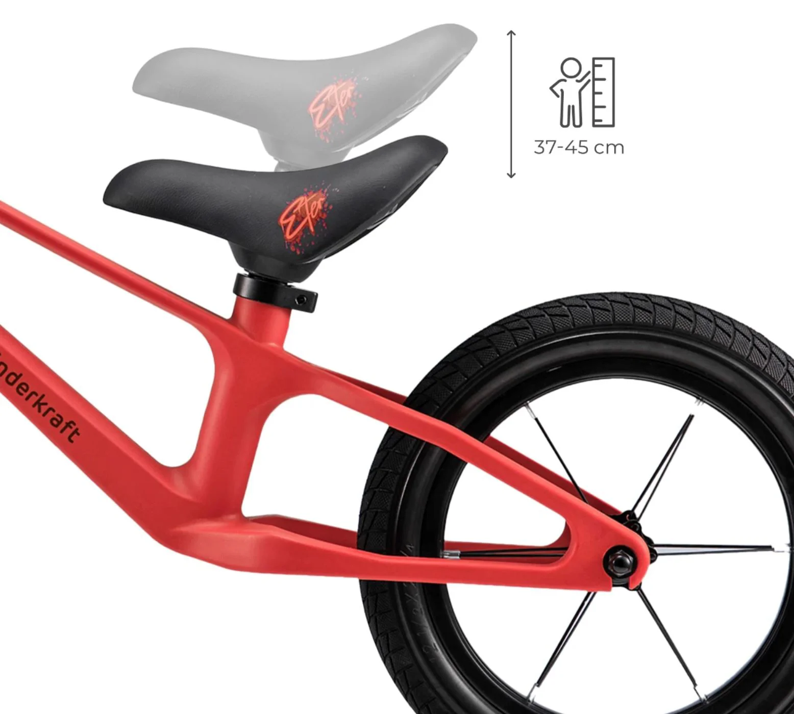 Bicicleta fara pedale Kinderkraft Enter Rosu foto