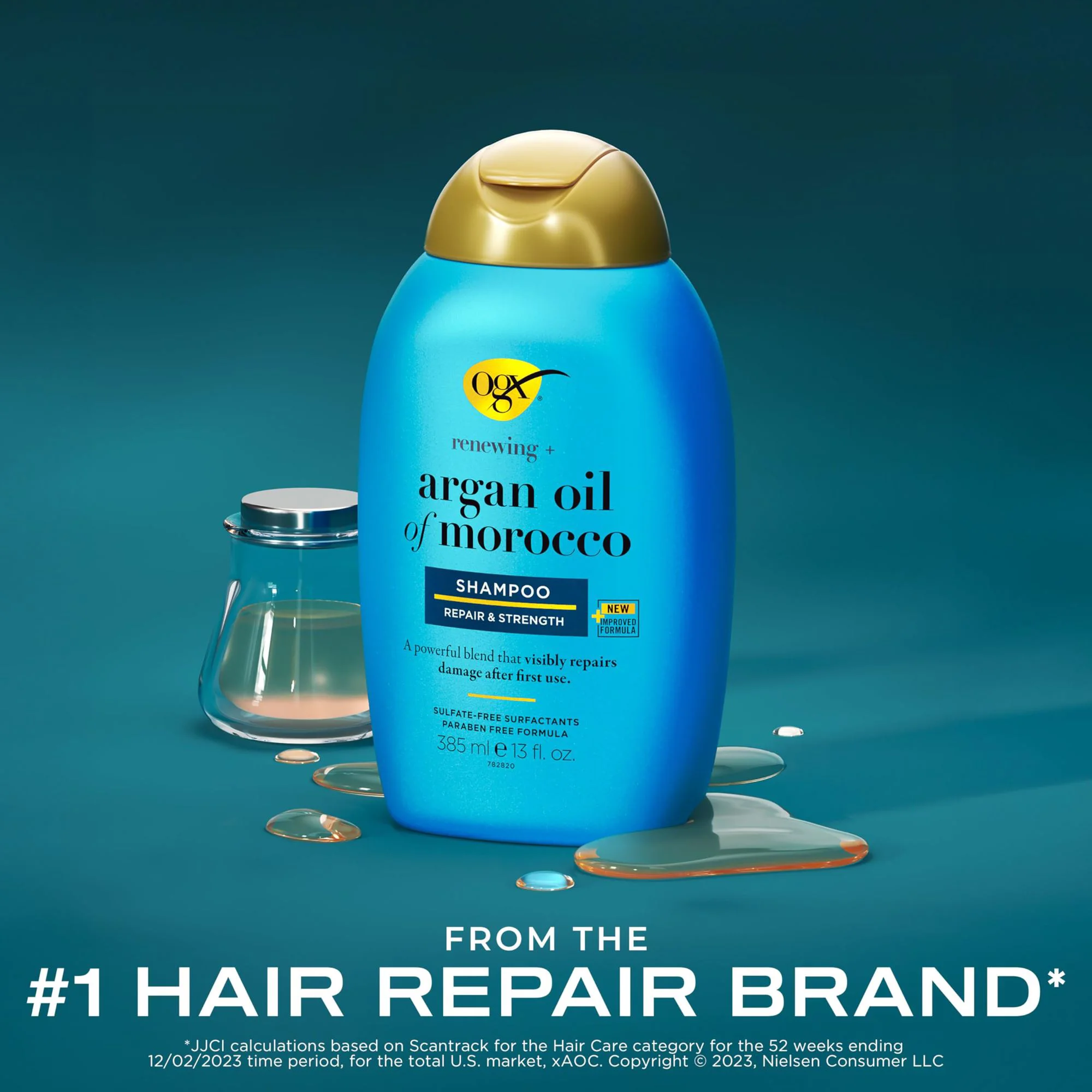 Sampon regenerant OGX Ulei de Argan Morocco, 385 ml foto