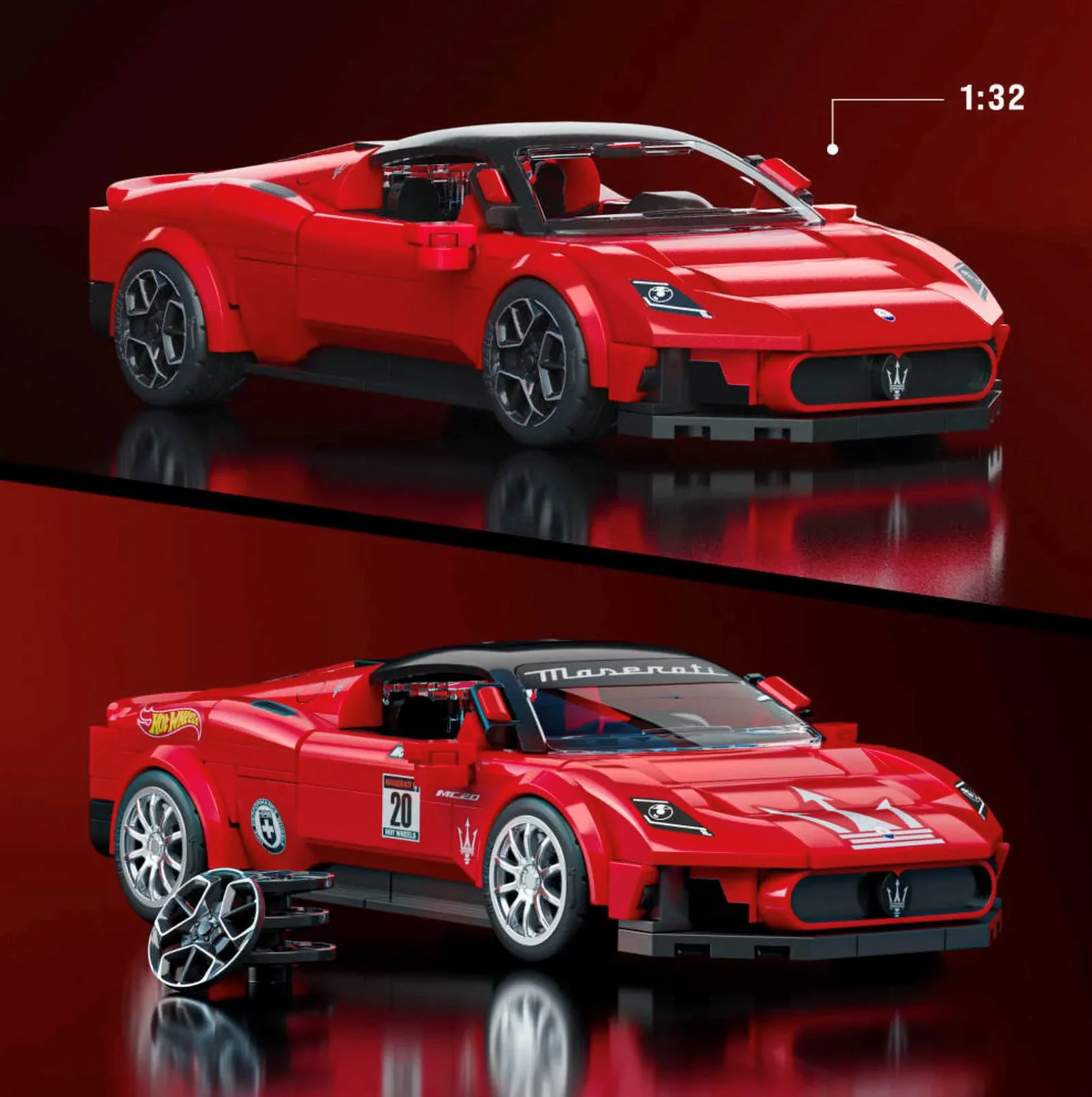 Set de constructie Hot Wheels Maserati 1:32 foto