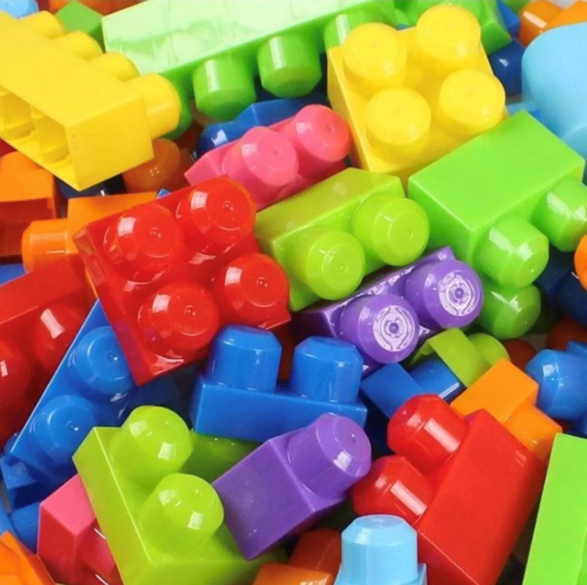 Set de constructie Play Toys Galeata cu blocuri, 133 el. foto