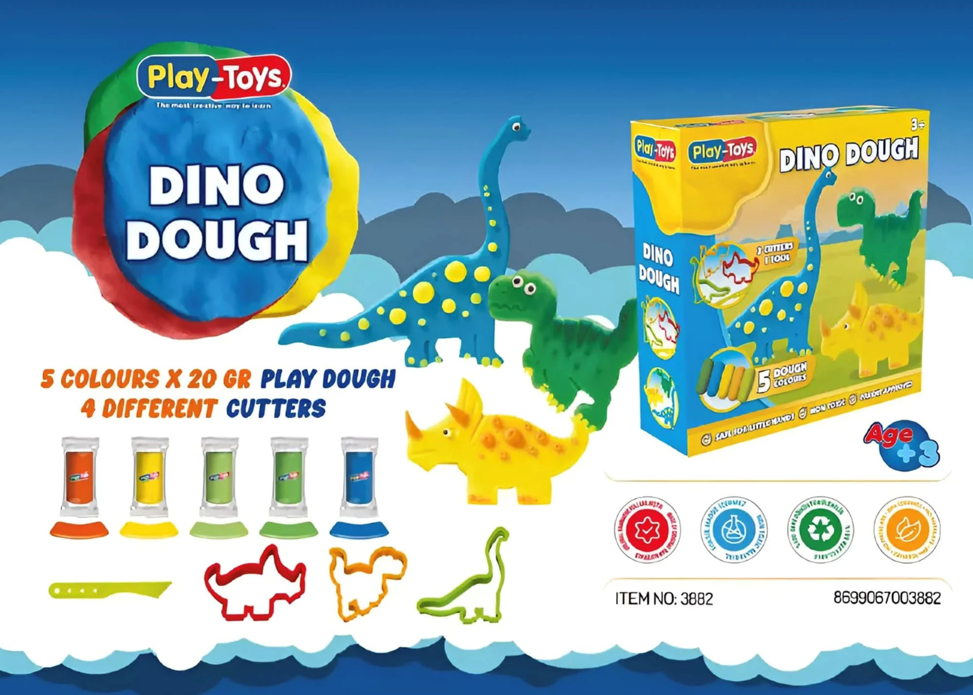 Set de creatie Play Toys Dinozauri foto