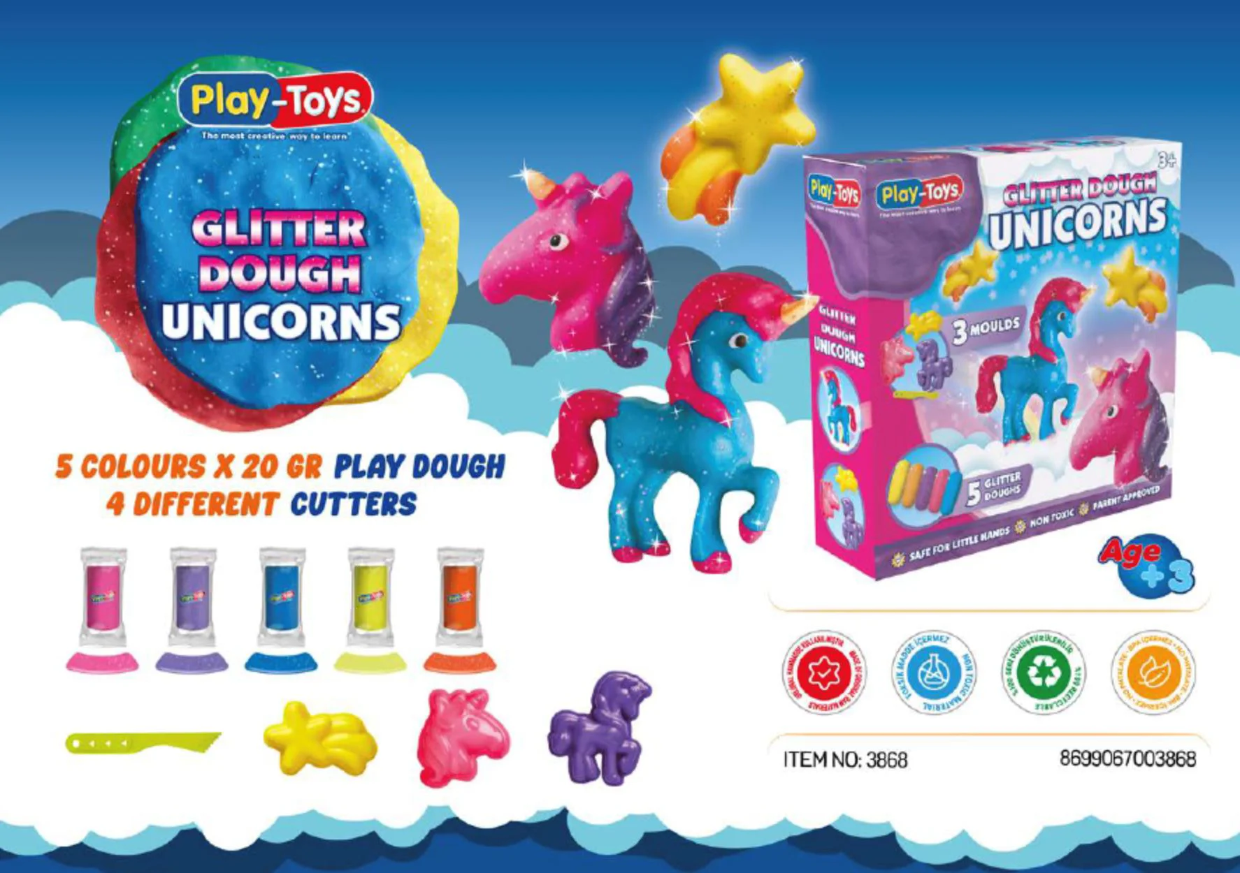 Set de creatie Play Toys Unicorn stralucitor foto