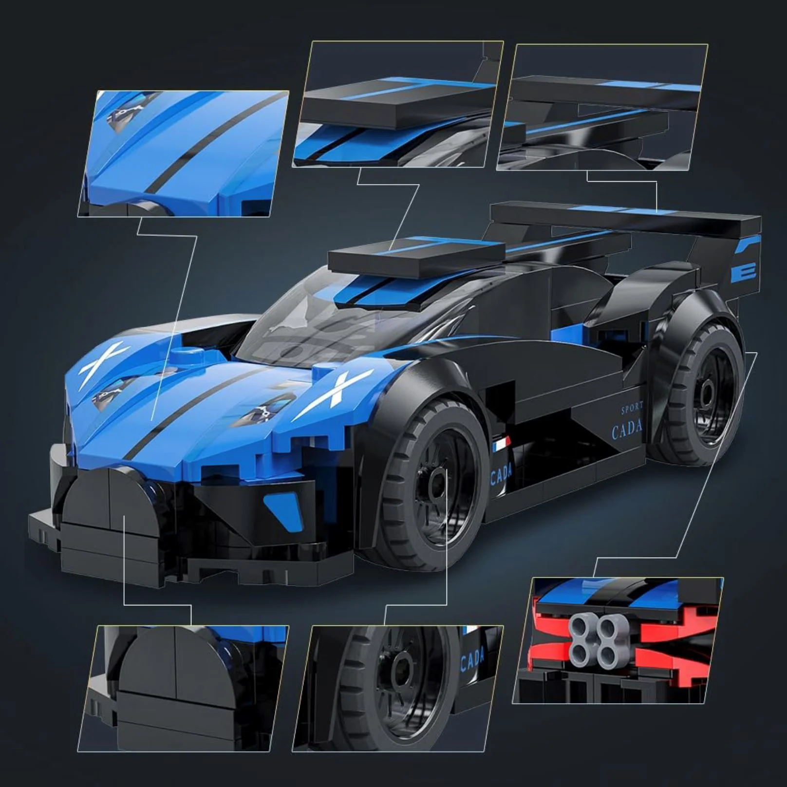 Set de constructie CaDa Blue Flame Specter, 165 el. foto
