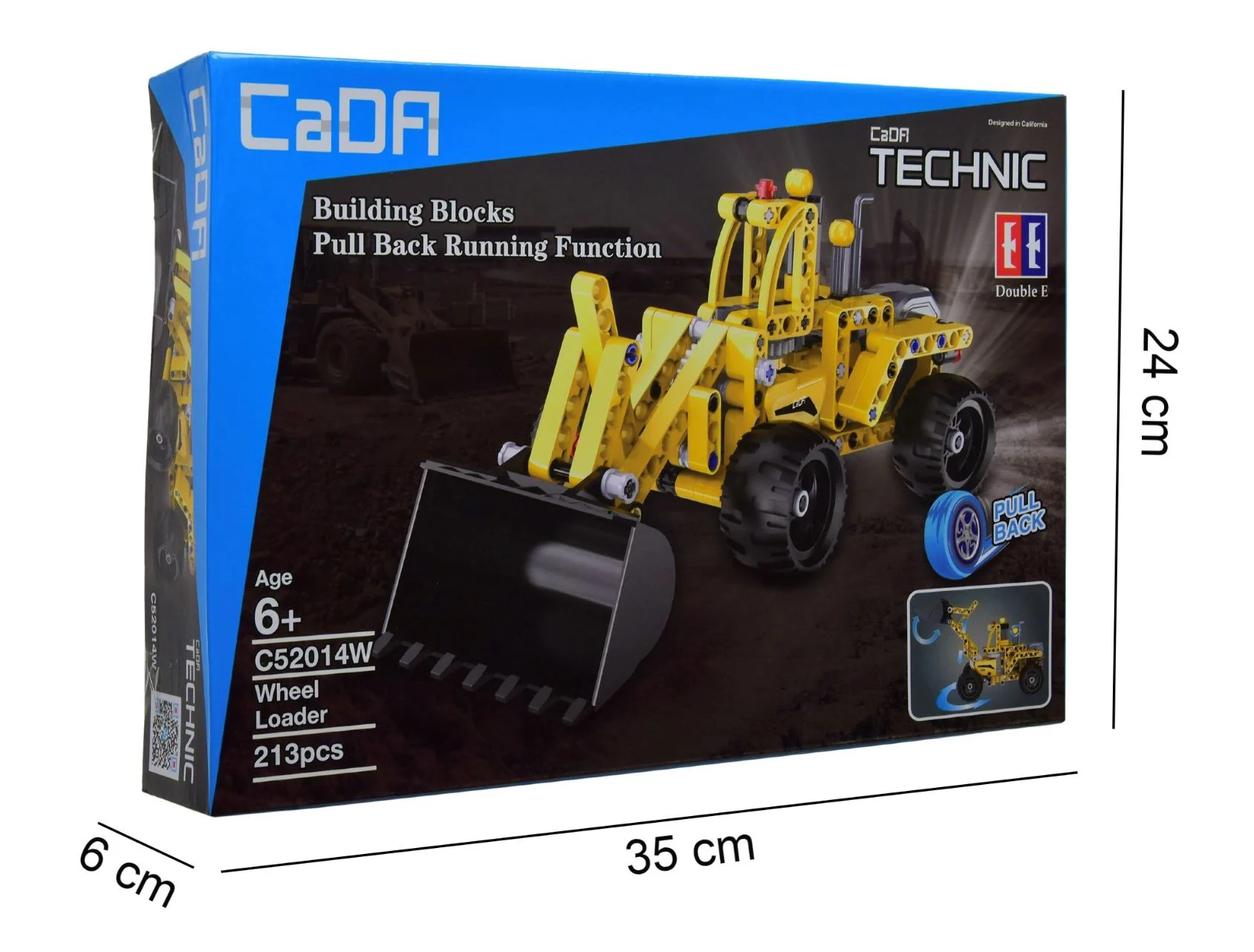 Set de constructie CaDa Wheel Loader, 213 el. foto