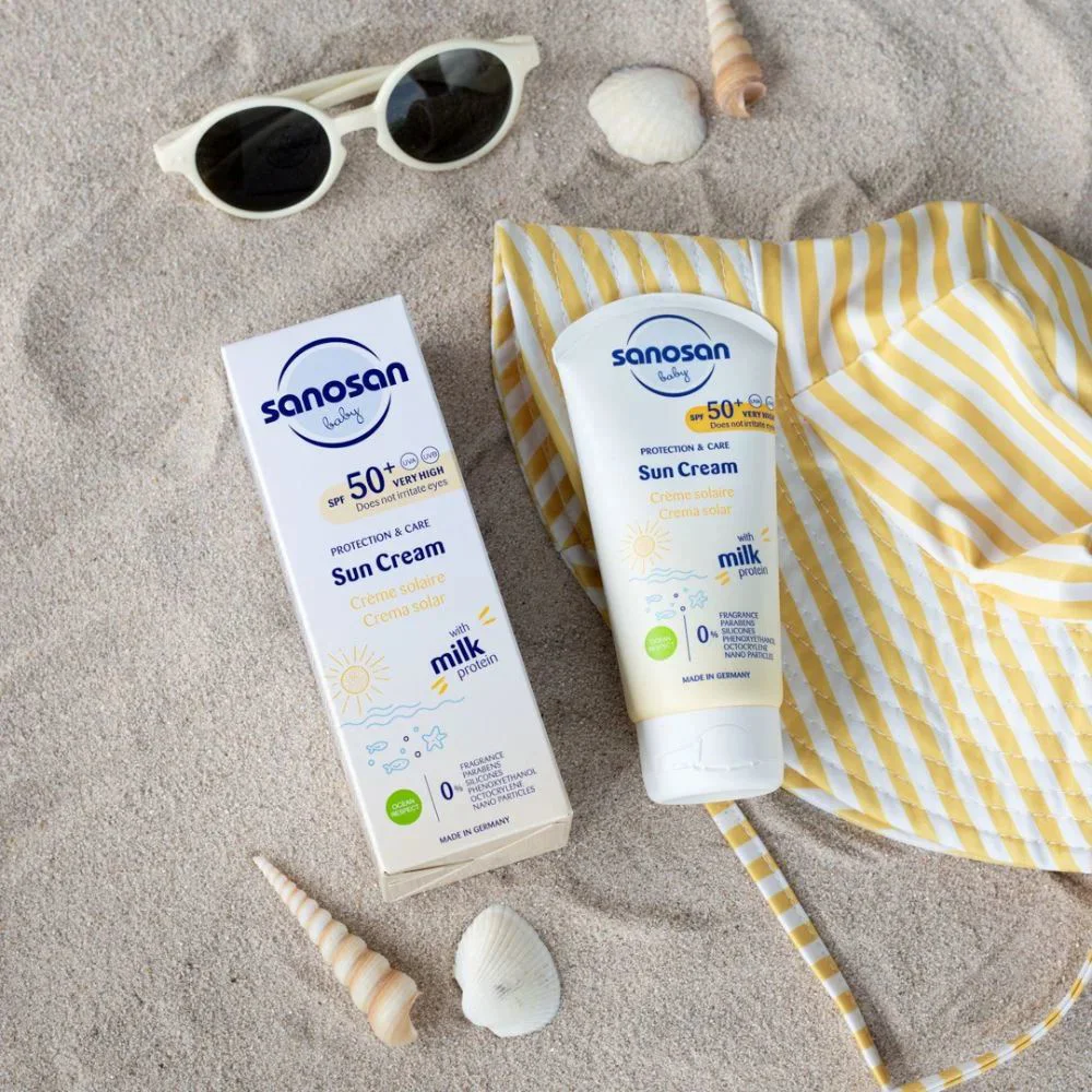 Солнцезащитный крем Sanosan SPF 50+, 30 мл (0+ месяцев) foto