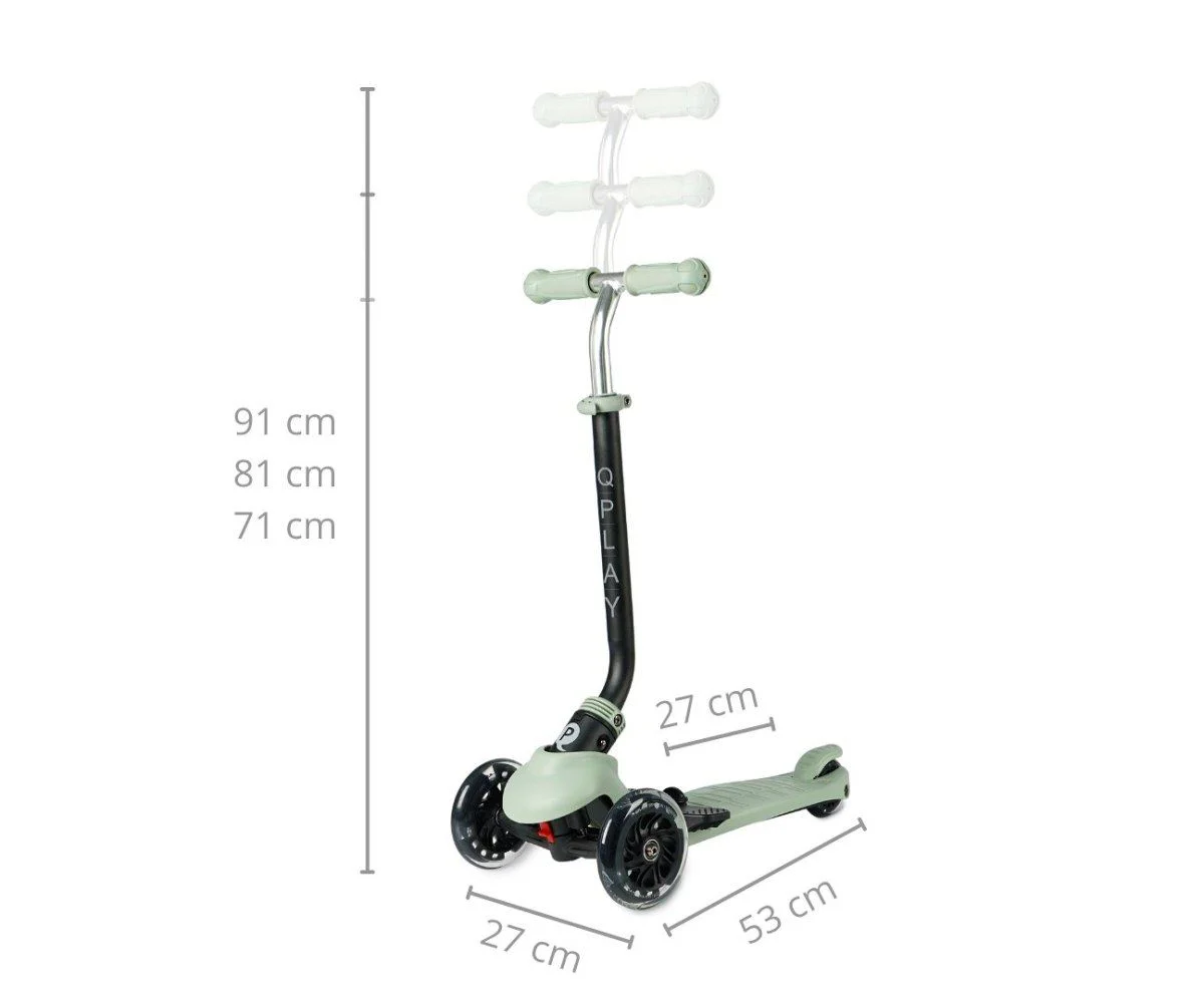 Trotineta 3 in 1  Qplay Sema Pro Green foto