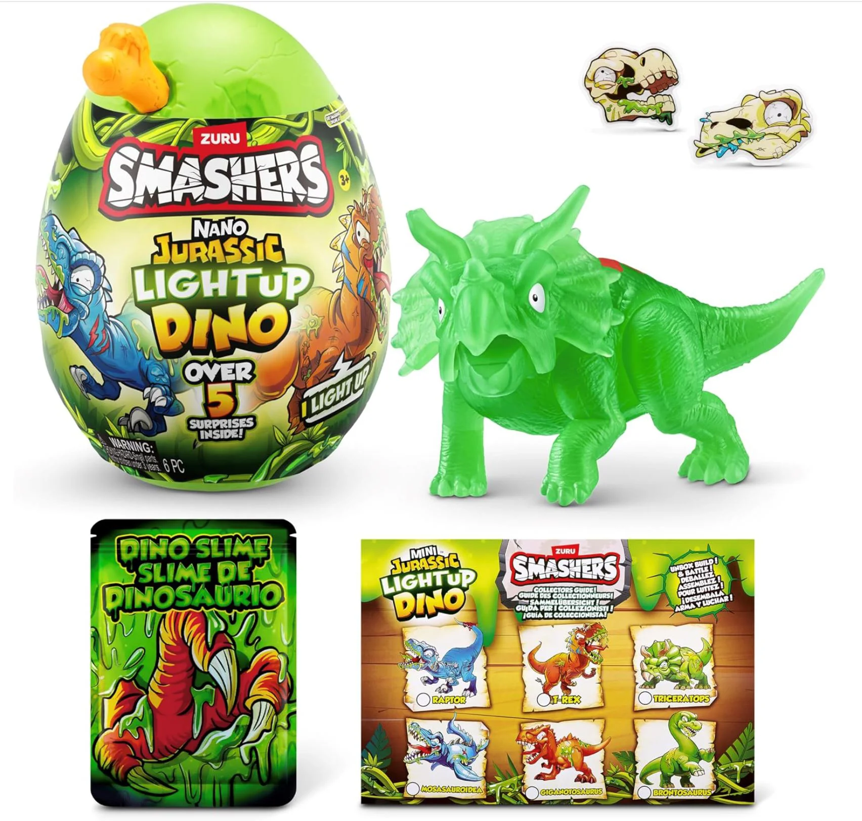 Ou-surpriza Zuru Smashers Nano Jurrasic Dinozaur foto