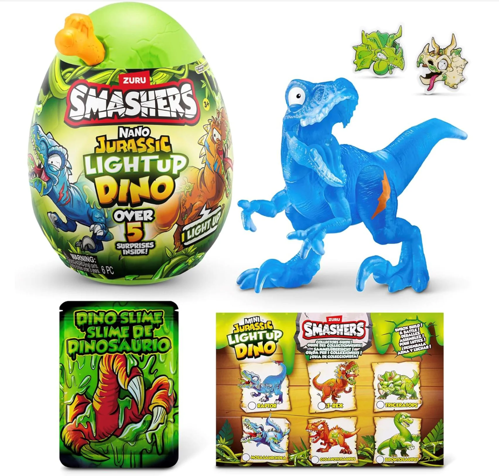 Ou-surpriza Zuru Smashers Nano Jurrasic Dinozaur foto