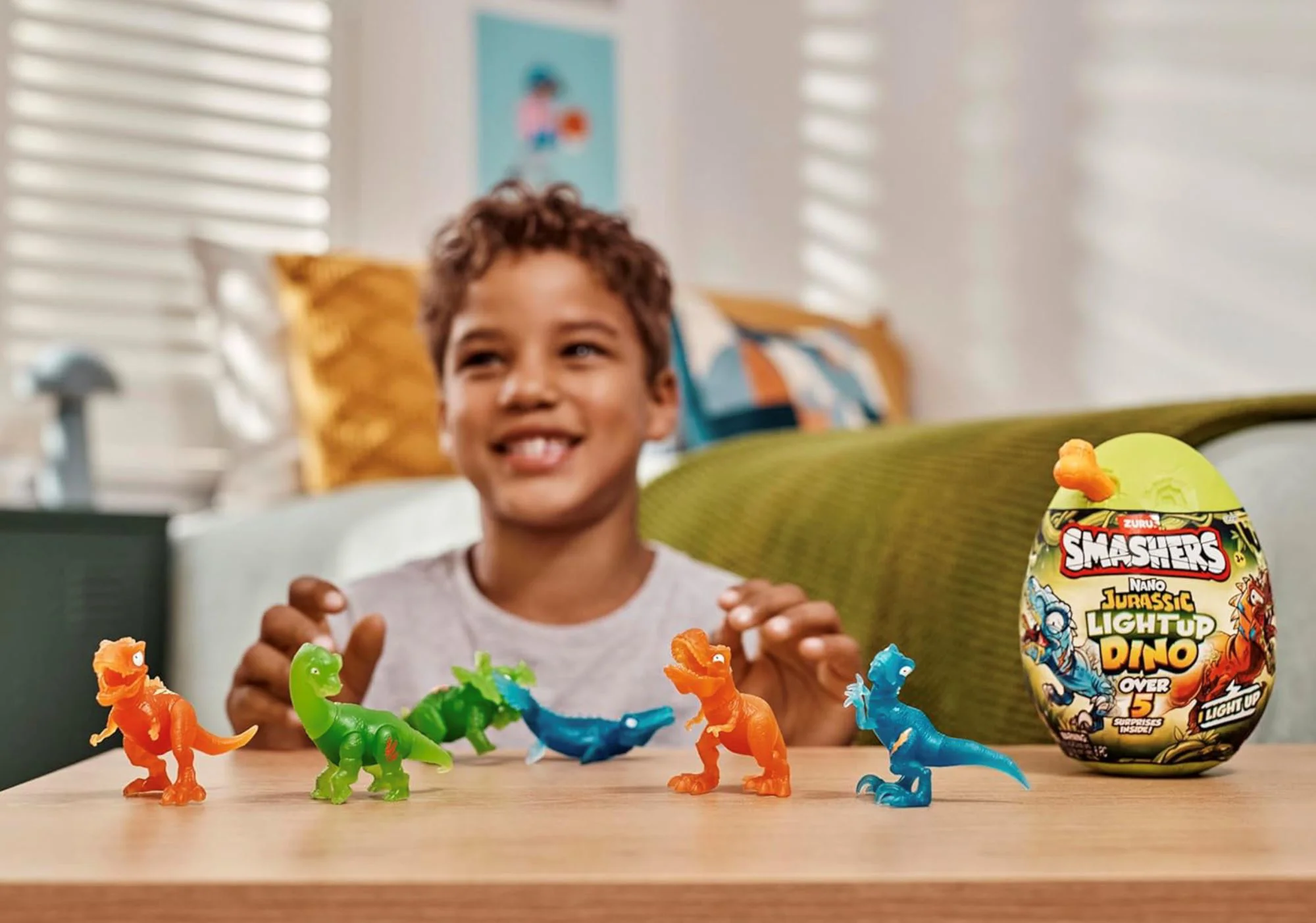 Ou-surpriza Zuru Smashers Nano Jurrasic Dinozaur foto