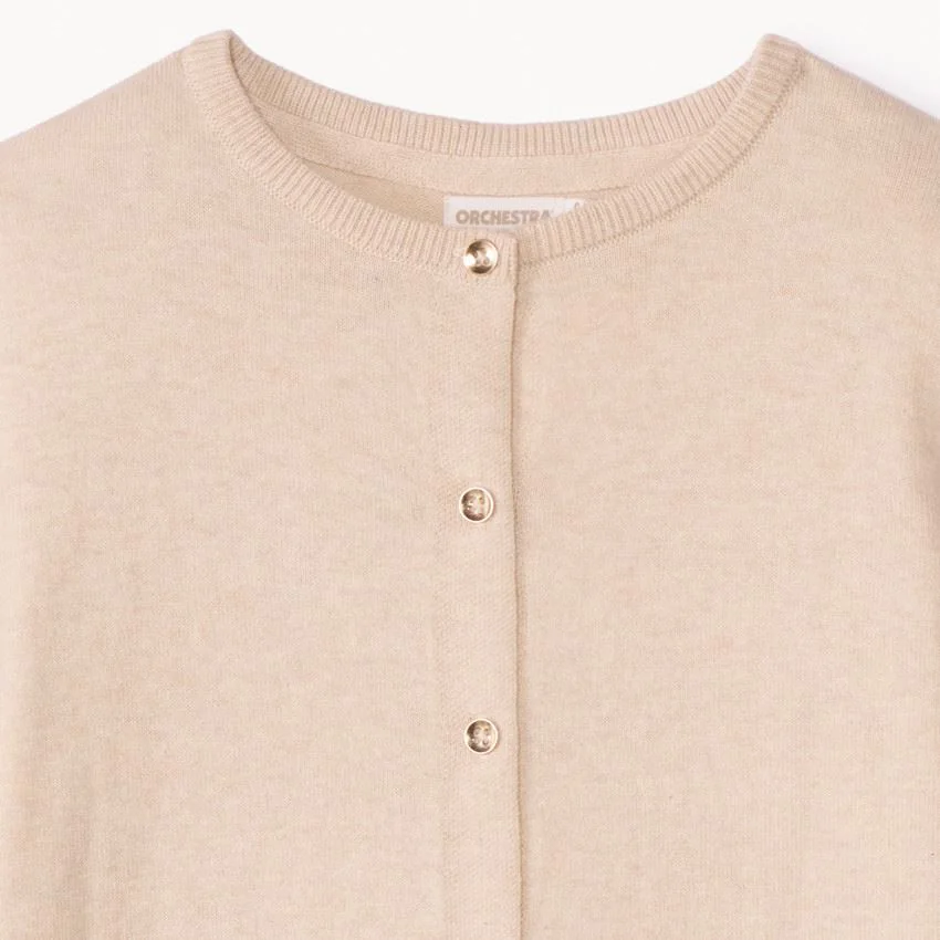 Orchestra Cardigan tricotat Beige foto
