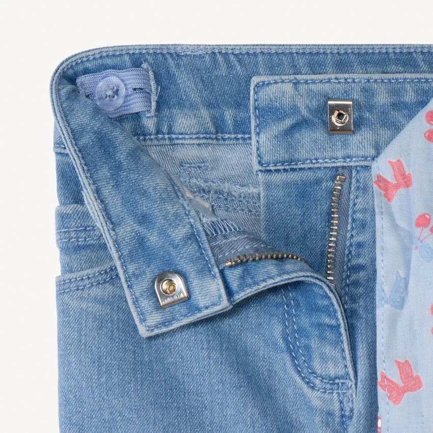 Orchestra Blugi skinny cu centura Light Blue foto