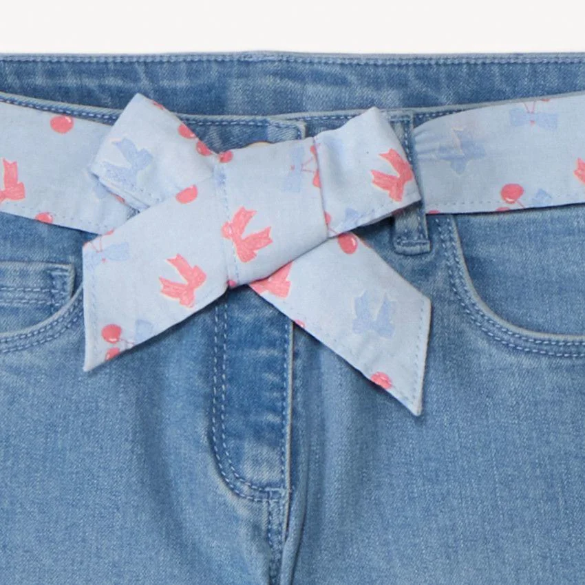 Orchestra Blugi skinny cu centura Light Blue foto