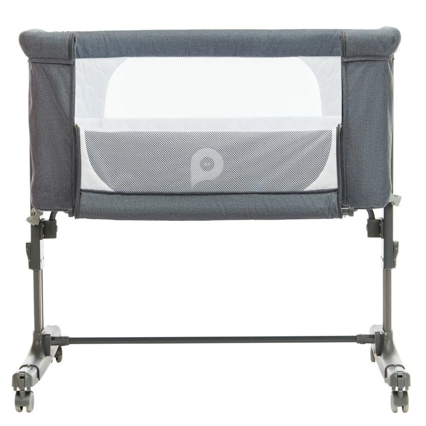 Patut co-sleeper cu roti Premaman Bisoo Grey foto