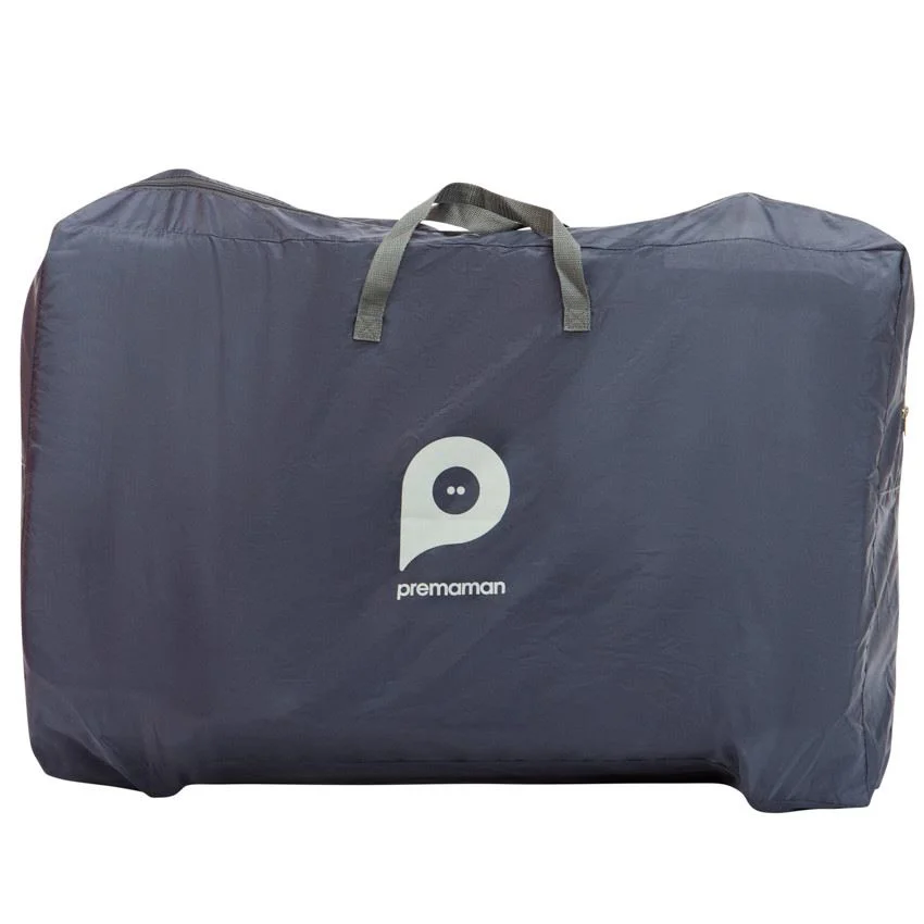 Patut co-sleeper cu roti Premaman Bisoo Grey foto