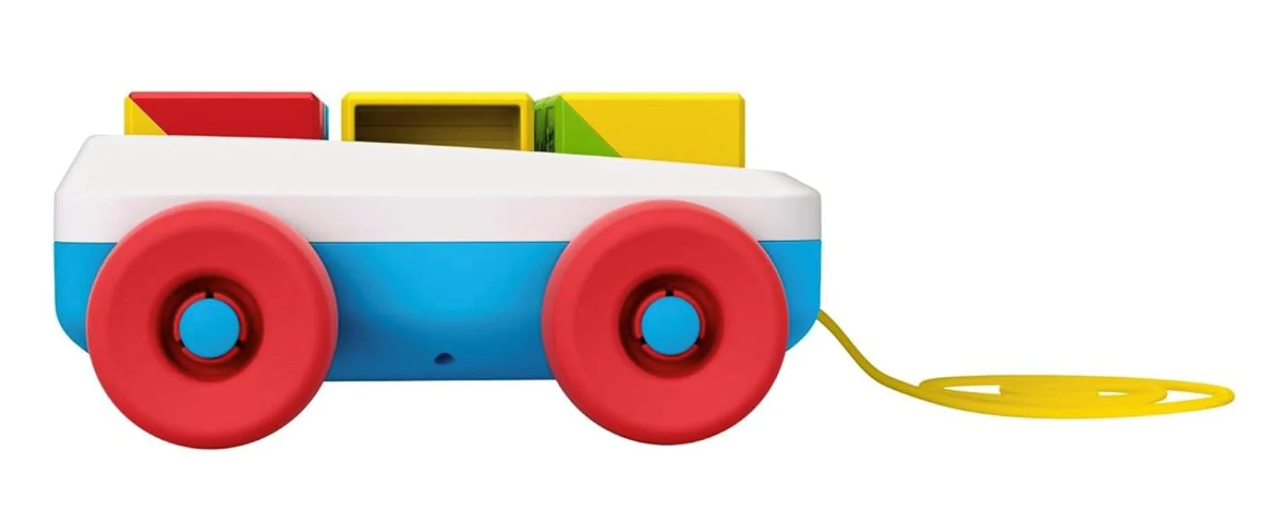 Jucarie de tras Fisher Price cu set de constructie, 9 el. foto