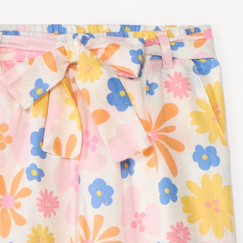 Orchestra Pantaloni largi din poplin Floral foto