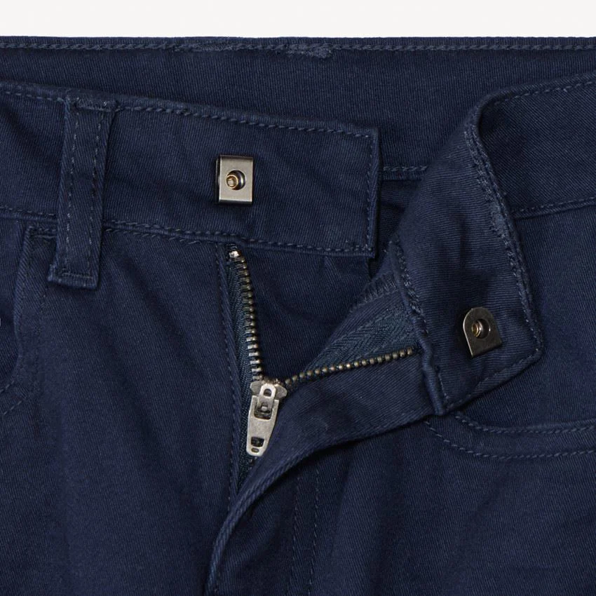 Orchestra Pantaloni slim fit drepti din twill Blue foto