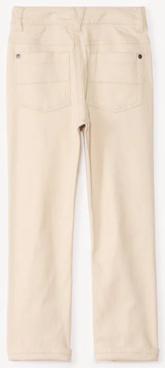 Orchestra Pantaloni slim fit drepti din twill Beige foto