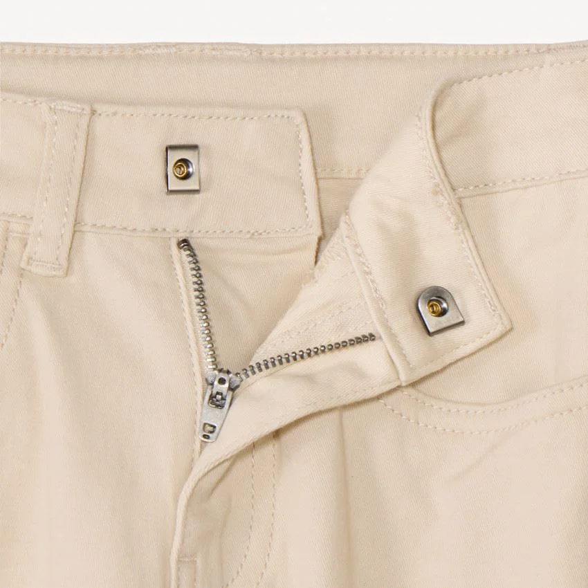 Orchestra Pantaloni slim fit drepti din twill Beige foto