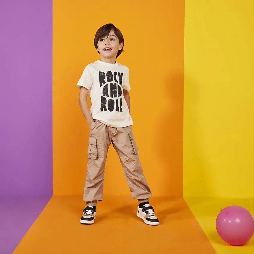 Orchestra Pantaloni cargo din bumbac Beige foto