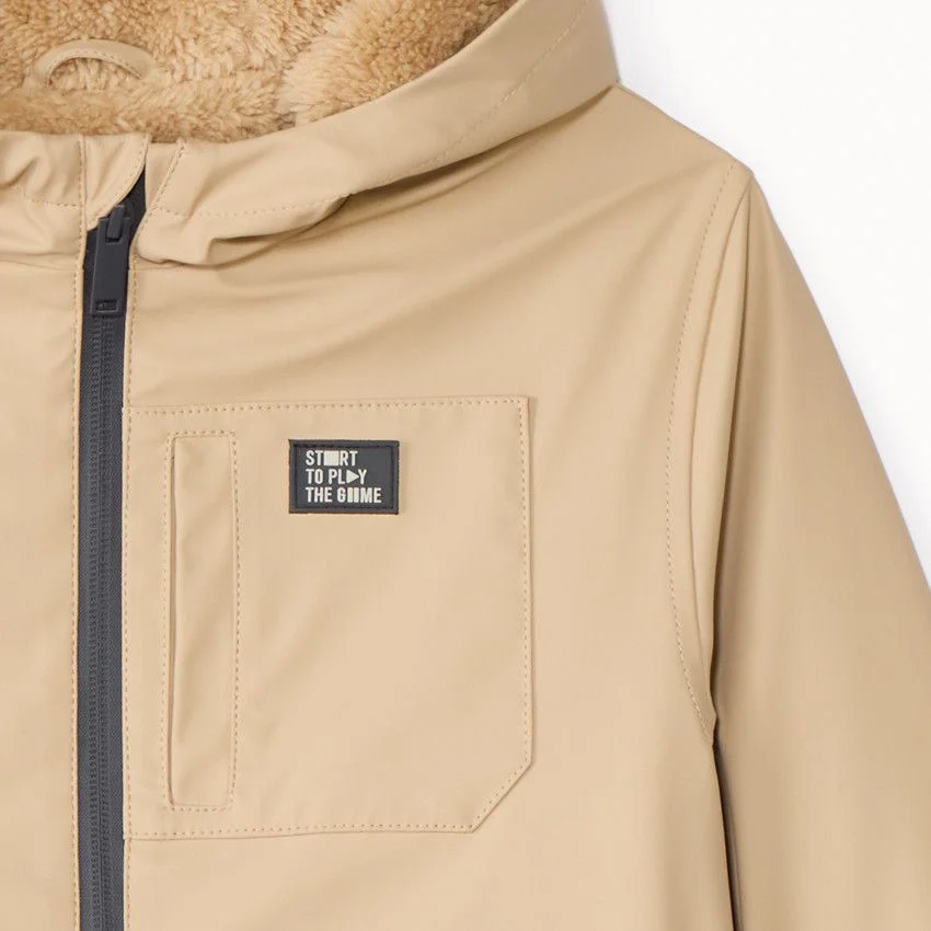 Orchestra Parka captusita cu sherpa Beige foto