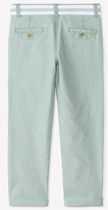 Orchestra Pantaloni drepti cu centura Green foto